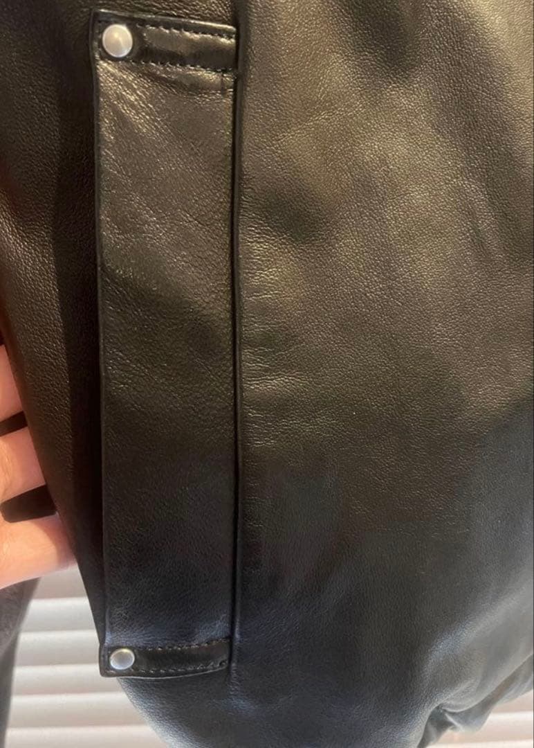 【ssstein】Leather Hooded Short Jacket