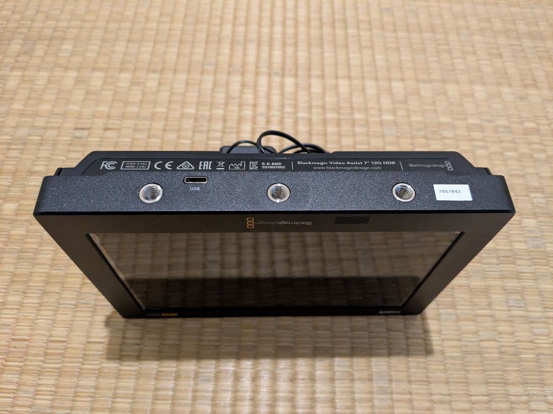 Blackmagic design video assist 7インチ 12G