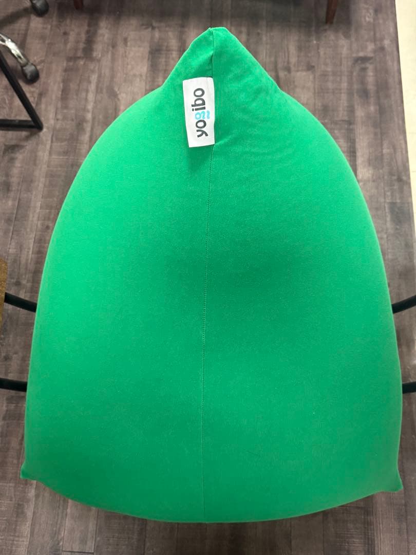 yoitobo ビーズクッション 緑　新品カバー付