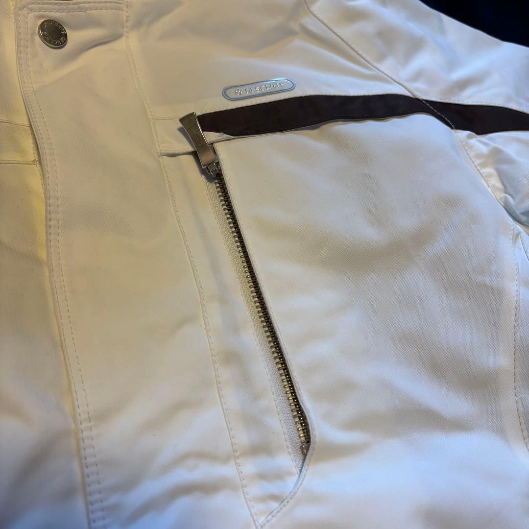 【美品】DESCENTEデサント　レディース　スキーウェア　サイズ7 白茶