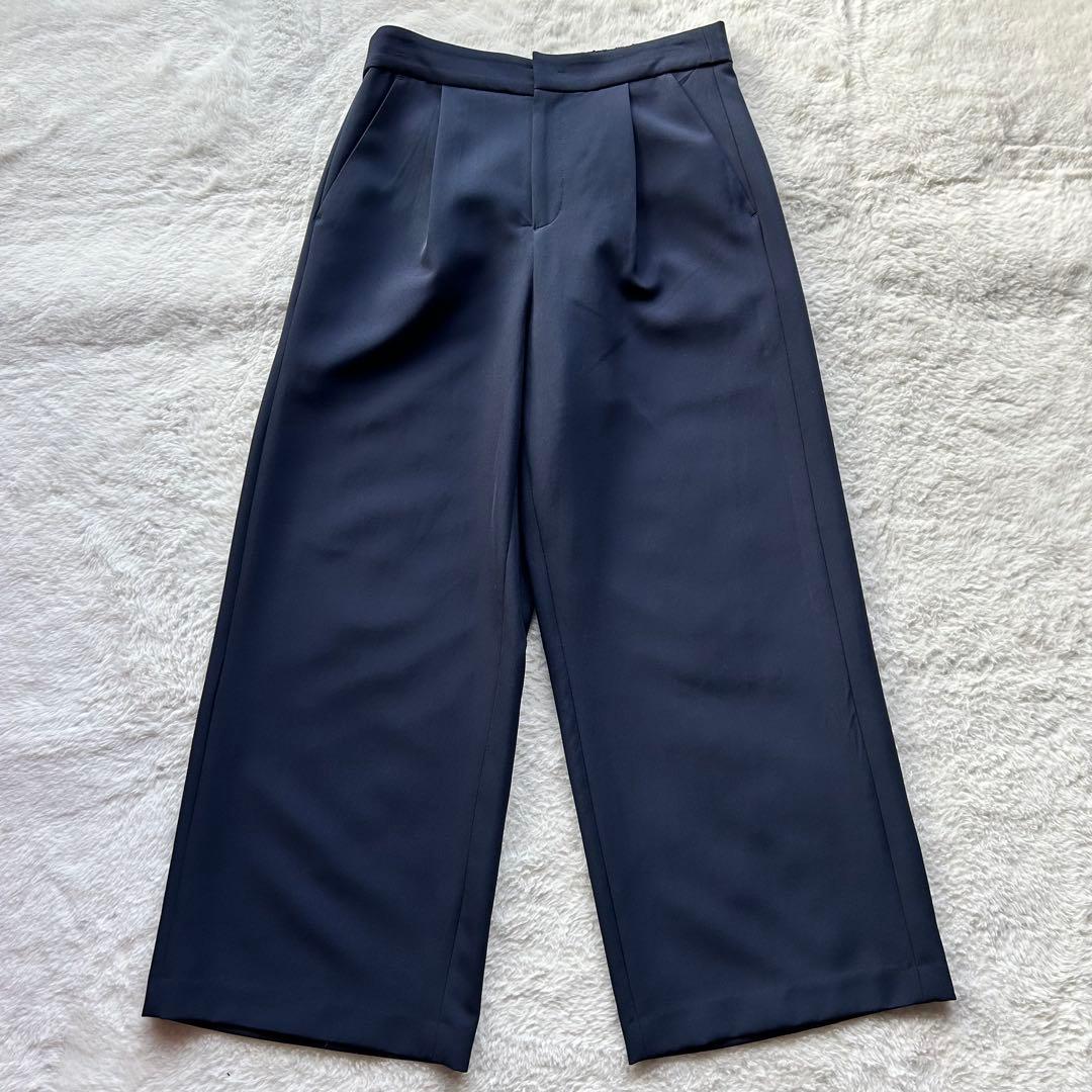 美品✨️ THE SHOP TK パンツスーツ ノーカラー ネイビー フォーマル