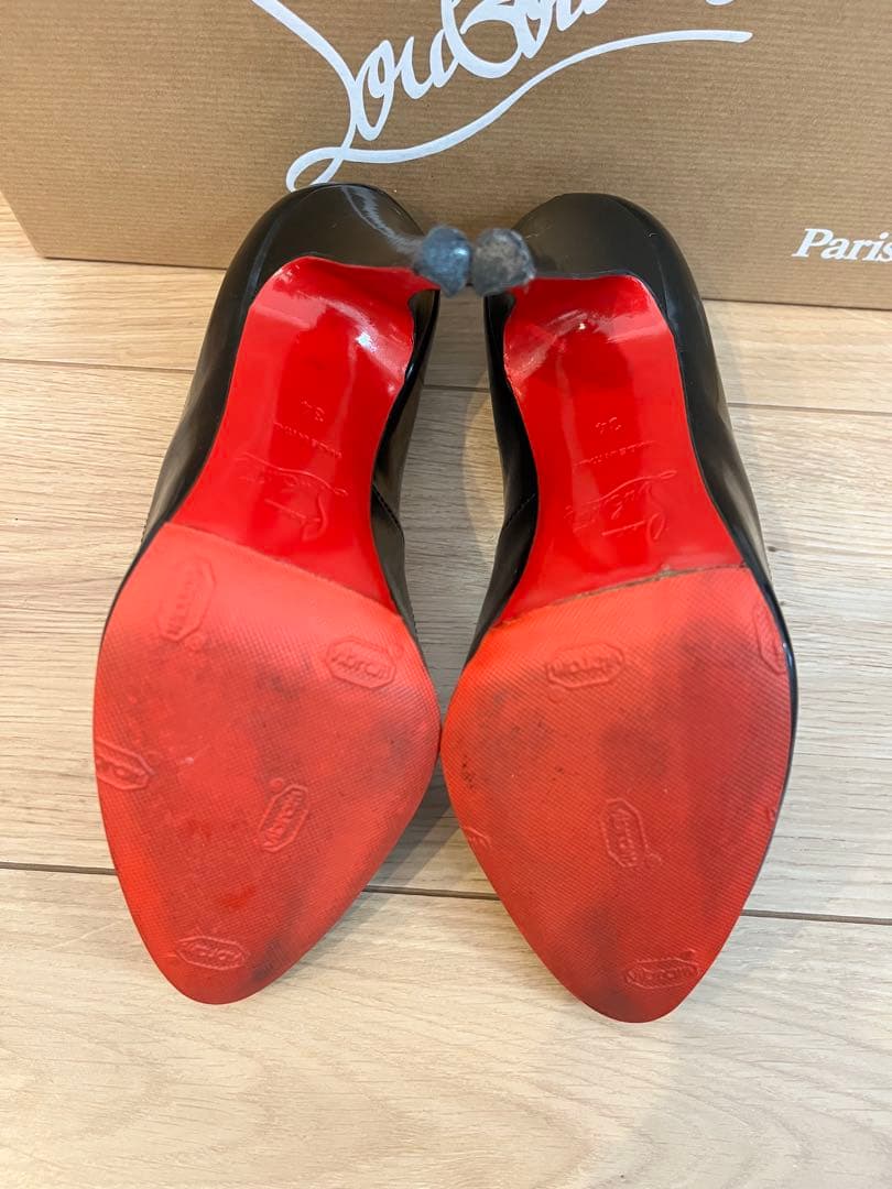 美品✨Christian Louboutin ブラック ハイヒール 34