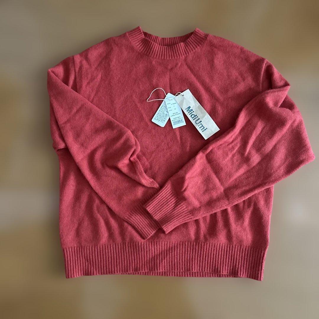 今期Midi Umi 赤長袖セーター