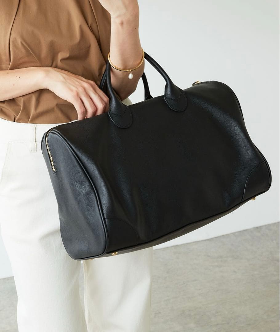 希少美品★ PAPILLONNER パピヨネ ボストンバッグ 牛革