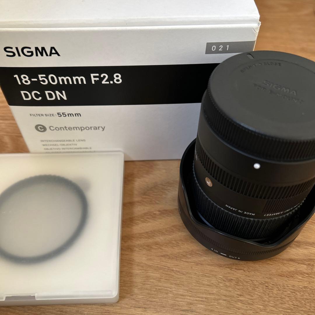 SIGMA 18-50mm F2.8 DC DN ミストフィルター付き