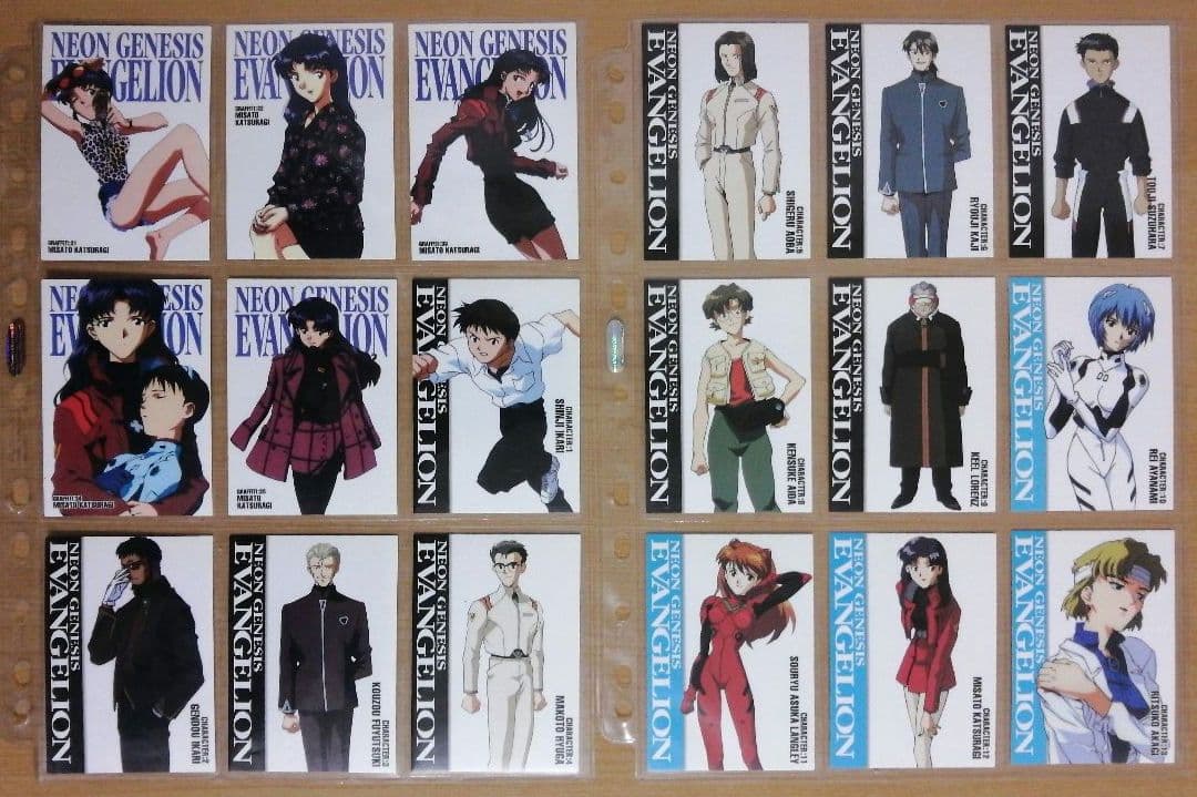 カードダスマスターズ新世紀エヴァンゲリオン第壱集 ノーマルカード 126種類