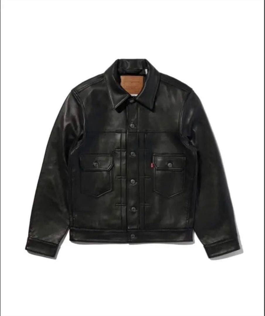 Levi's リーバイス　プレミアム　ブラック　レザー　ジャケット　ベルベルジン
