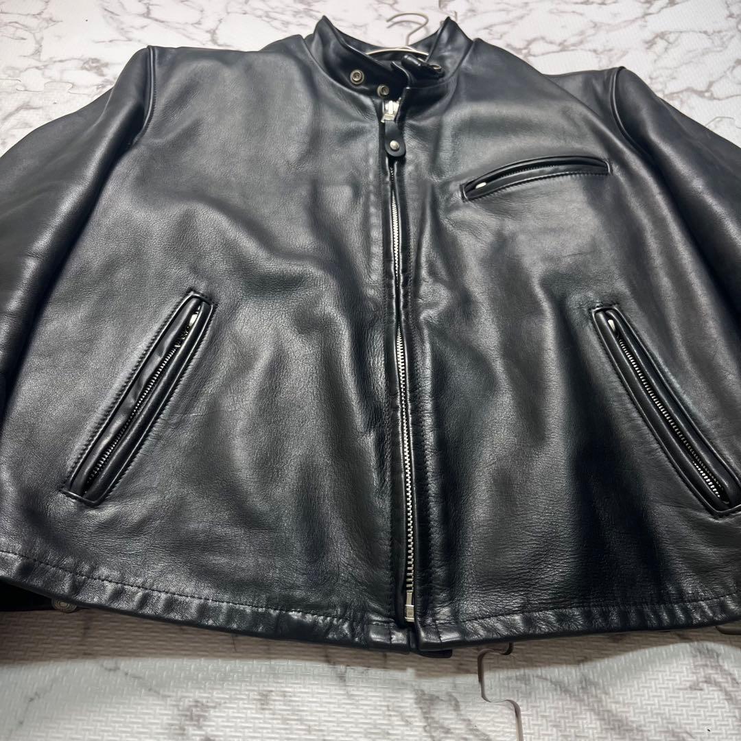 な*な様 46size/外観美品✨【米国製】schott シングルライダース 6