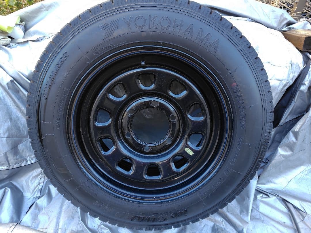 ハイエース/カムロード 16インチ鉄ホイール＋ヨコハマスタッドレス 4本セット
