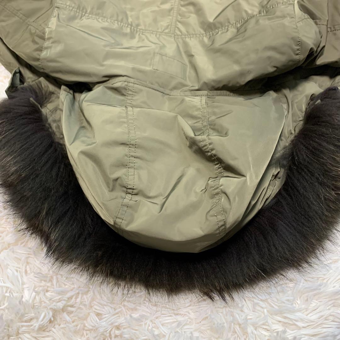 【23区】3way ダウンライナー　モッズコート　ラクーンファー　カーキ