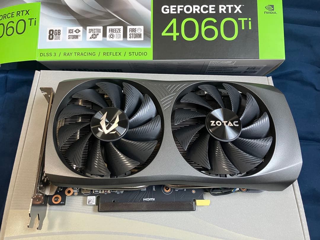 グラフィックボード・グラボ・ビデオカード ZOTAC GeForce RTX 4060 Ti 8GB