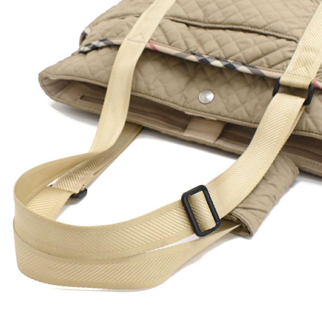 美品‼️Burberry バーバリー❤️ベージュ❤️キルティング❤️マザーズバッグ❤️希少