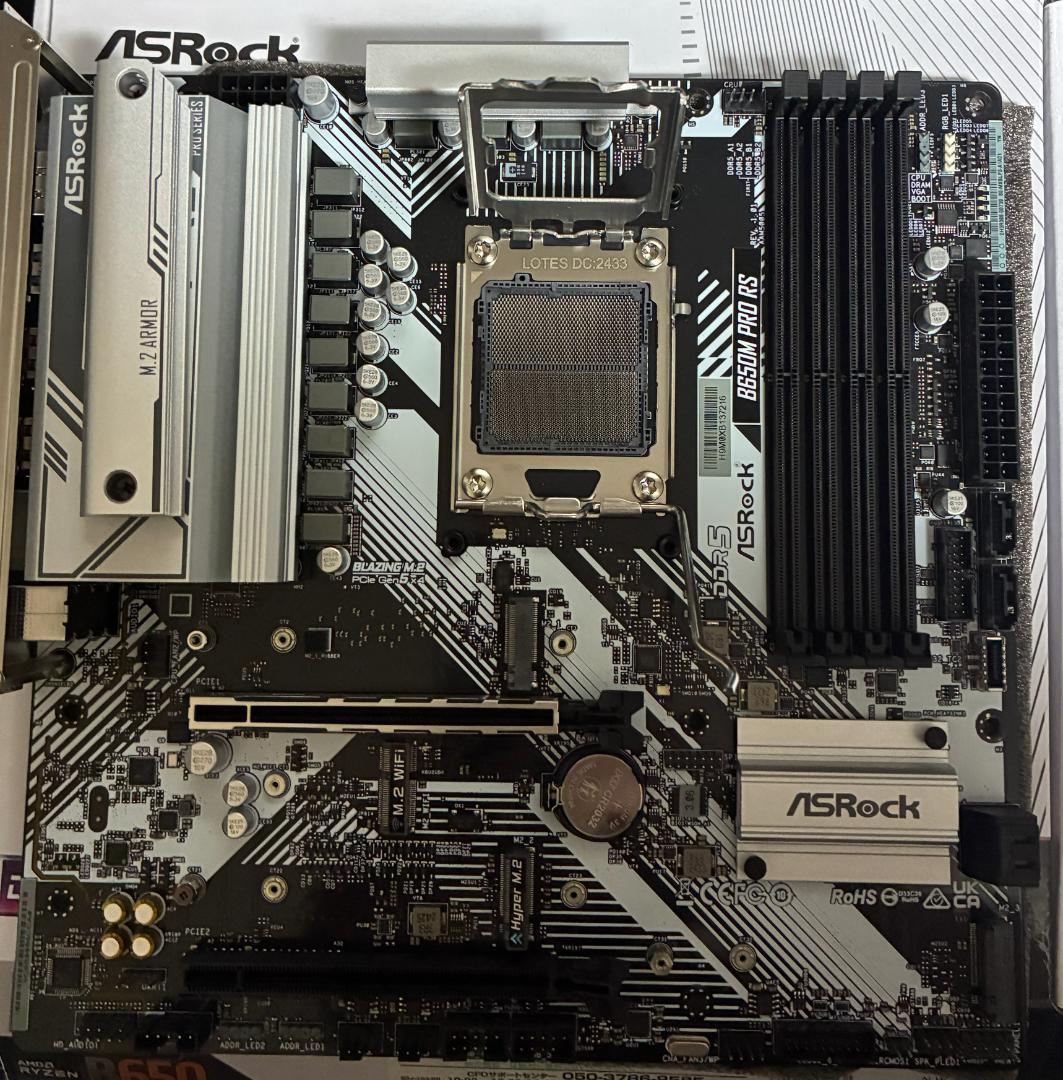 マザーボード Asrock B650M Pro RS