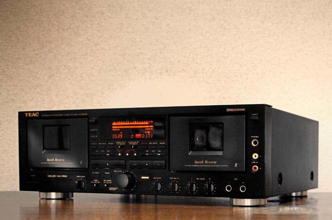 ★TEAC W-6000 ダブルカセットデッキ　♪　NO,1