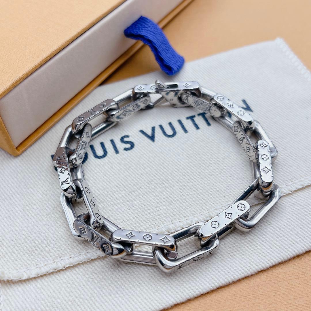 LOUIS VUITTON コリエ　チェーン　ブレスレット　モノグラム　シルバー