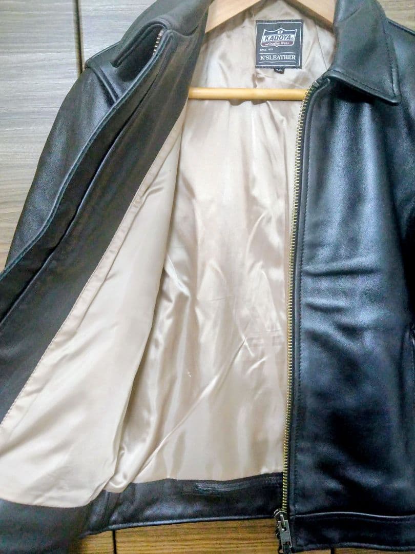 【サイズLL】KADOYA　カドヤ　TCR‐2　レザーシングルライダース