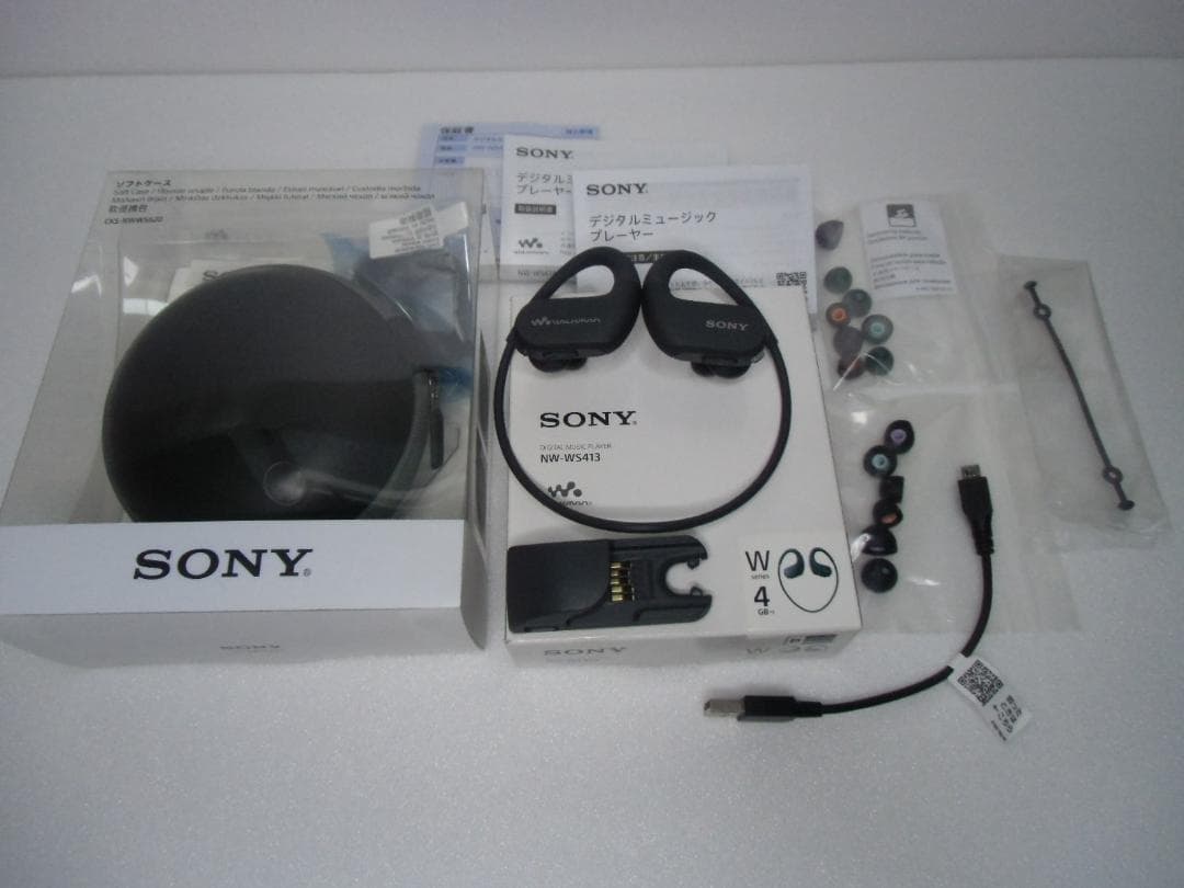SONY ウォークマン　NW-WS413本体他　純正ソフトケース