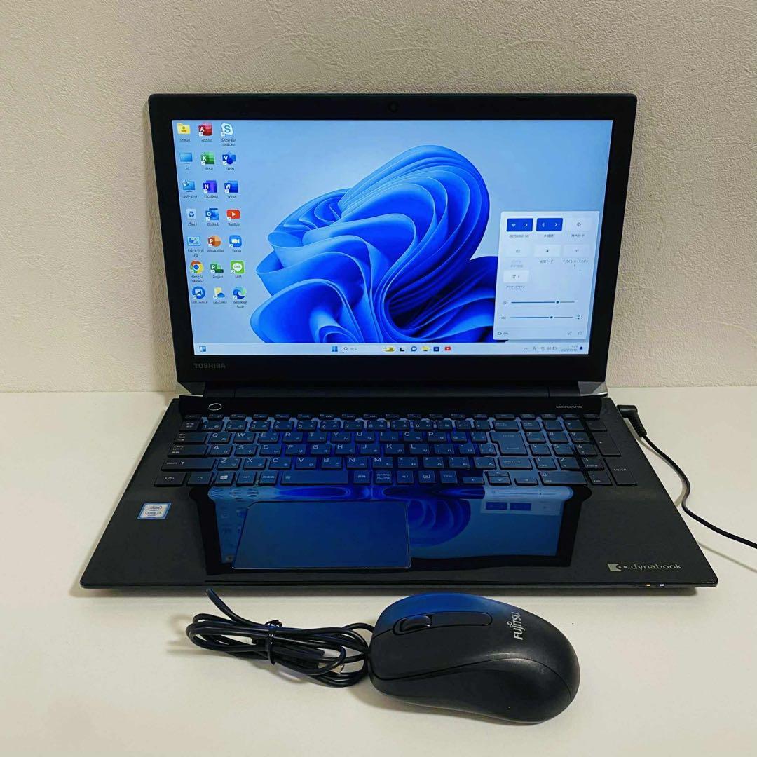 Y859 TOSHIBAノートパソコンSSD高速第6世代 WEBカメラWin11