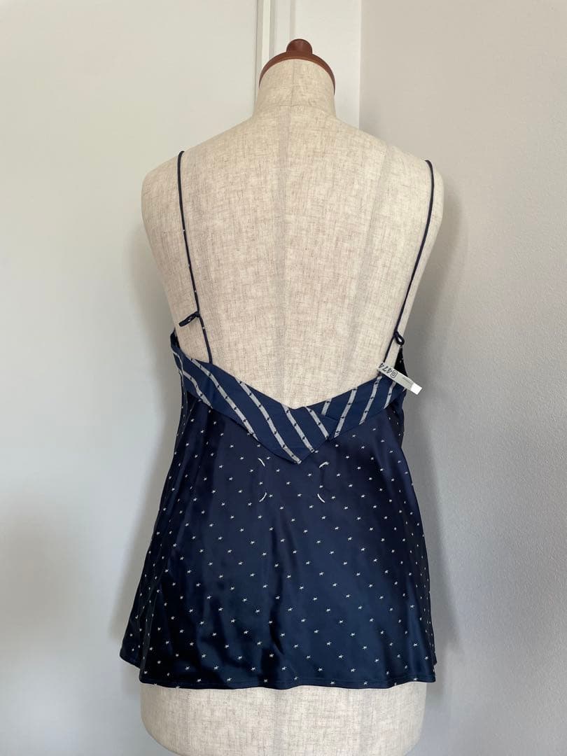 MARTIN MARGIELA期 白タグ /ネイビー ドット柄 キャミソール