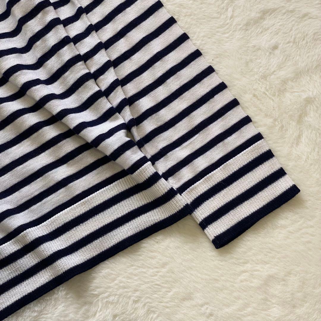 LOEWE ニット セーター ボーダー マリノ アナグラム シャドウロゴ