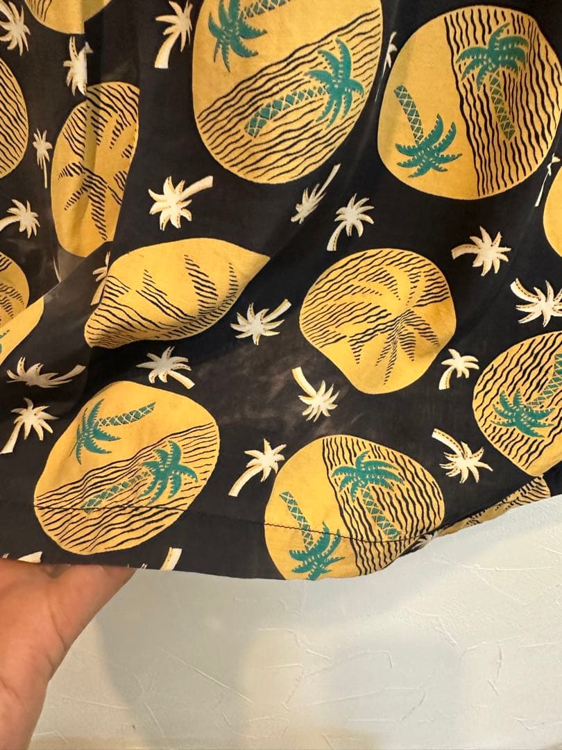 m*m様 ヴィンテージ カハナモク　アロハ　ネイビー