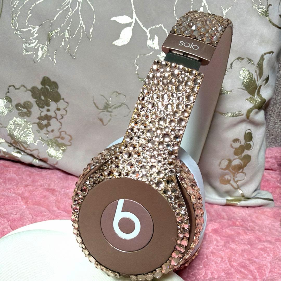 ビーツ　beats ワイヤレスヘッドセット ストーン装飾 ローズゴールド　正規品