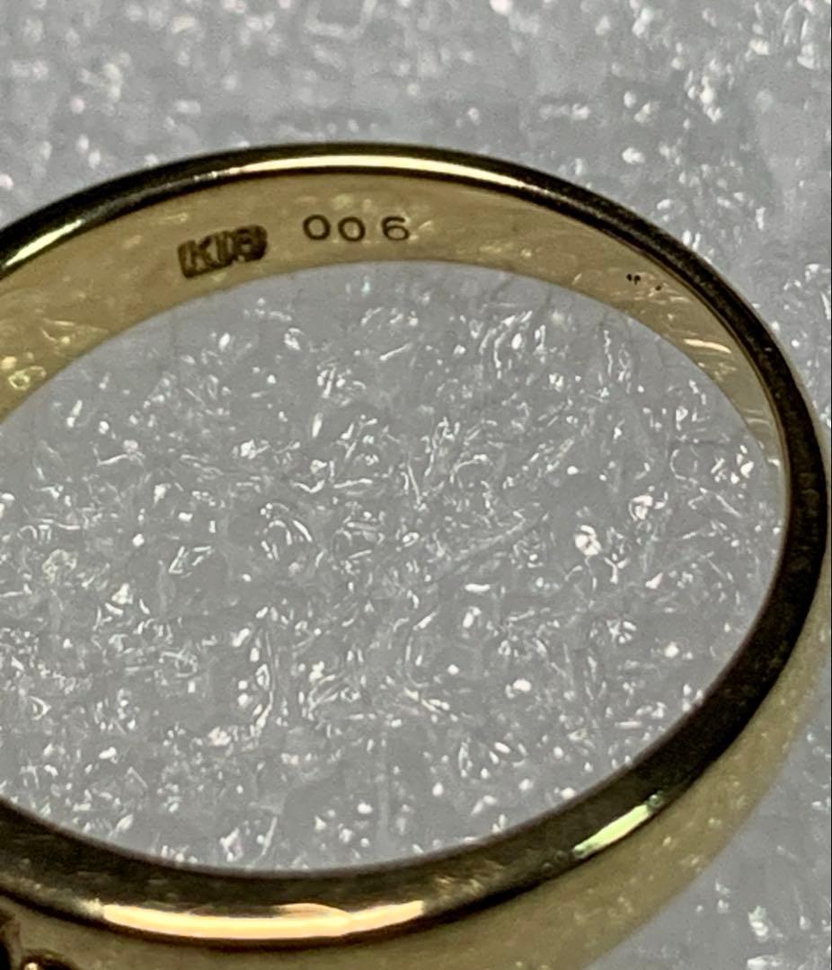 K18 サファイア0.4ct ダイヤモンド0.06ct リング