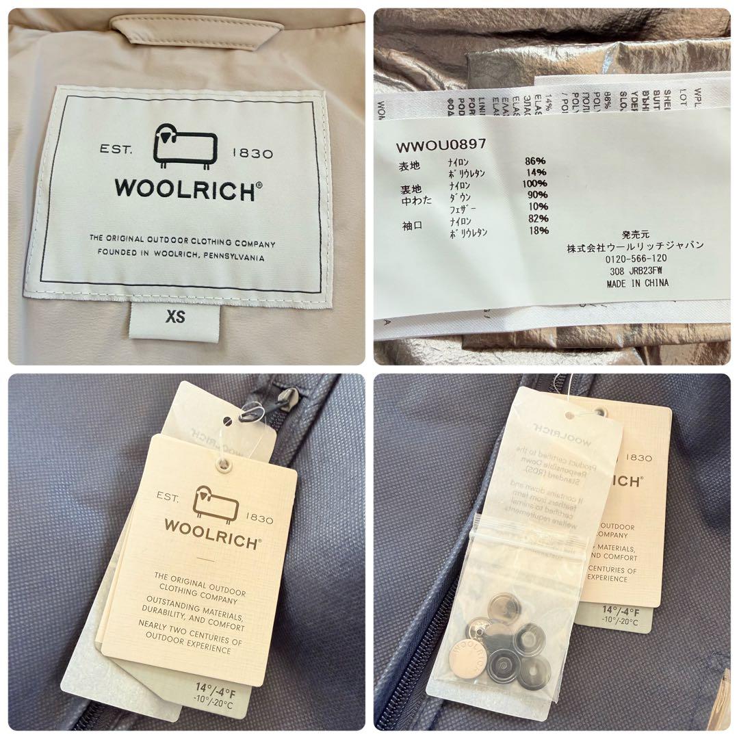 未使用級★WOOLRICH マットストレッチ パファージャケットダウン トープ