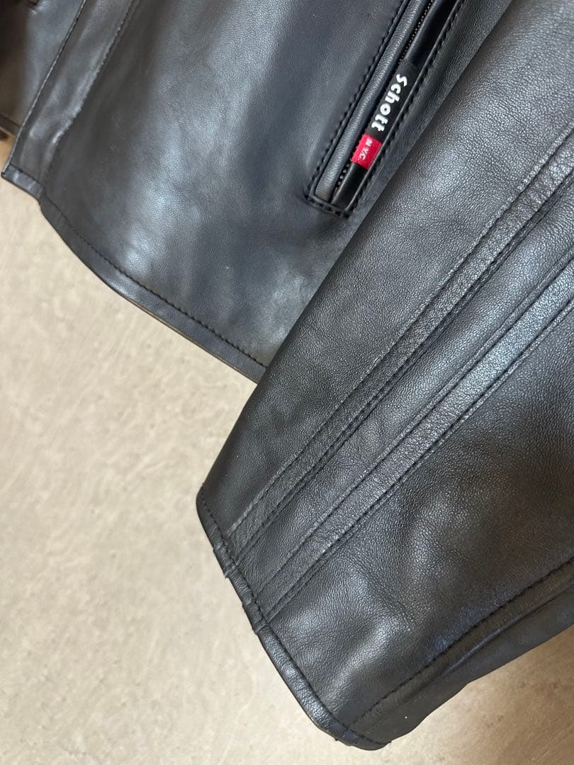 ぽ*ず様 未使用 N.Y.C. ショット CLASSIC RACER 羊革レザー