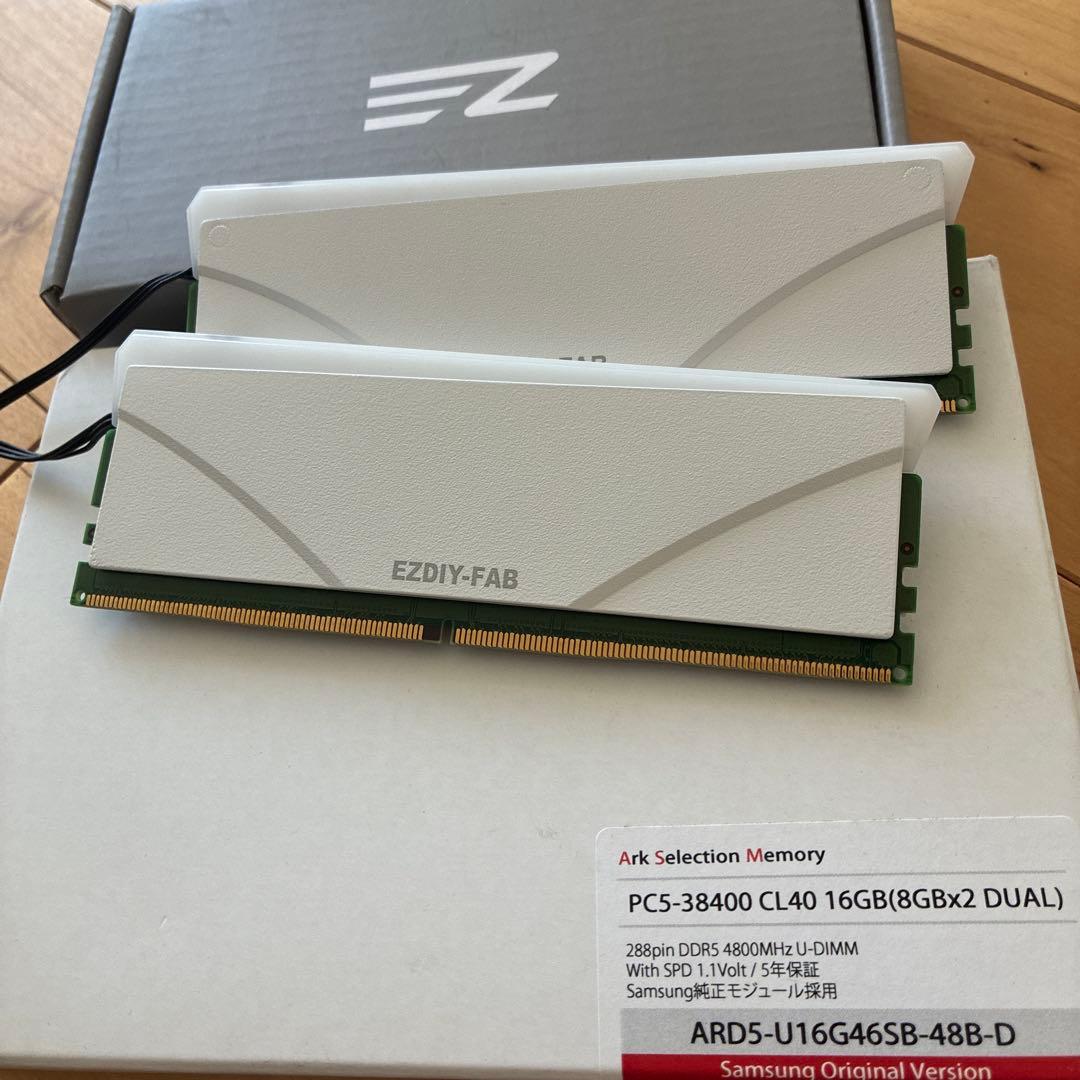 DDR5 4800MHz 16GB (8GBx2) メモリキット