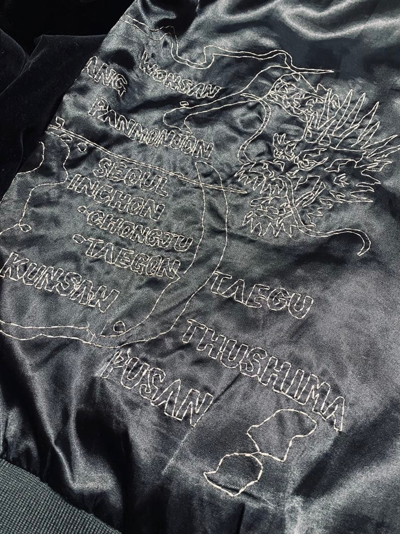 John Bull 日本　スカジャン　虎龍　限定版　unisex 別珍　サテン