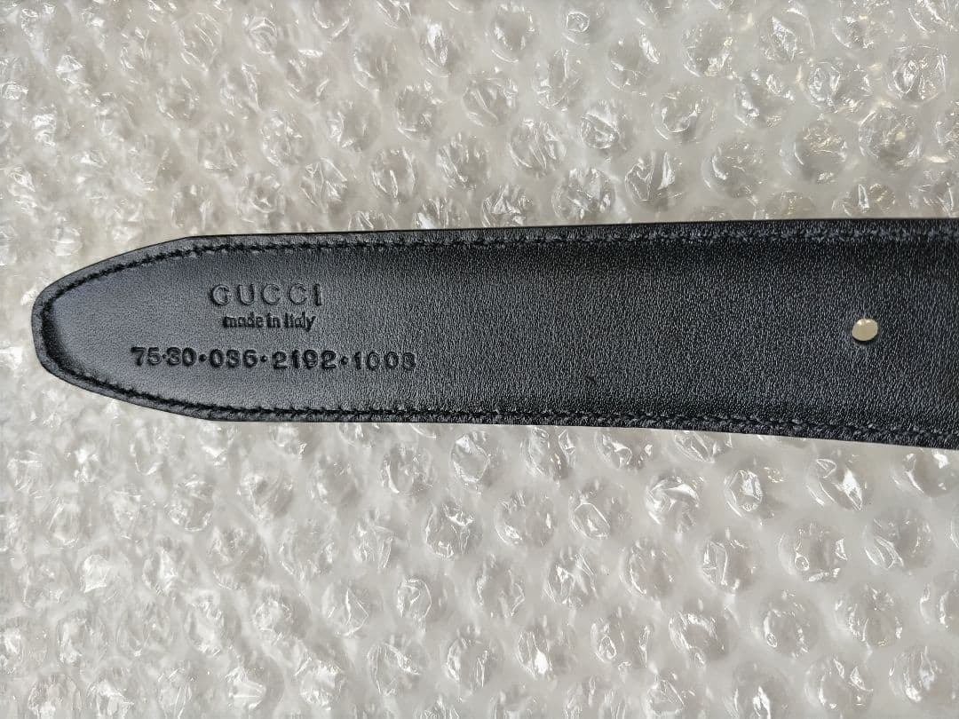 GUCCI グッチ Ladys ブラック レザーベルト