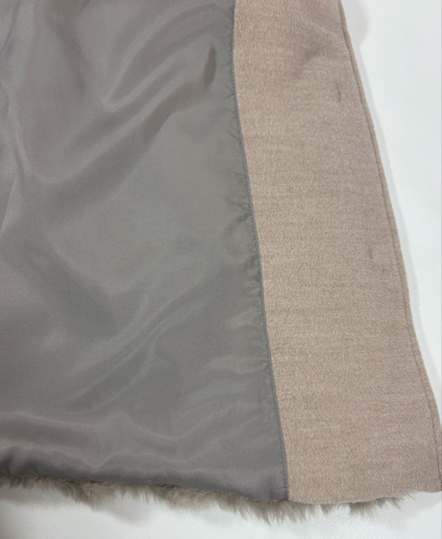 【美品】MOORER社　JAY MAYEN ふわふわエコファー　ダウンベスト