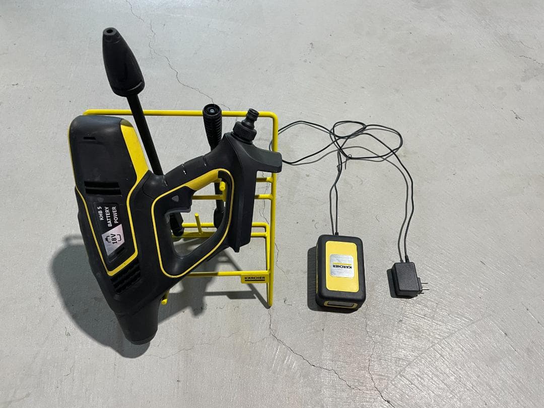 KARCHER モバイル高圧洗浄機 KHB5 バッテリーセット 専用スタンド付