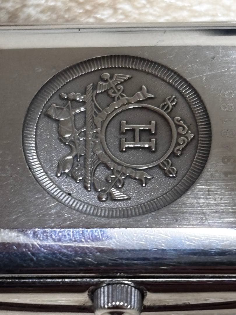 HERMES 自動巻き時計 シルバー