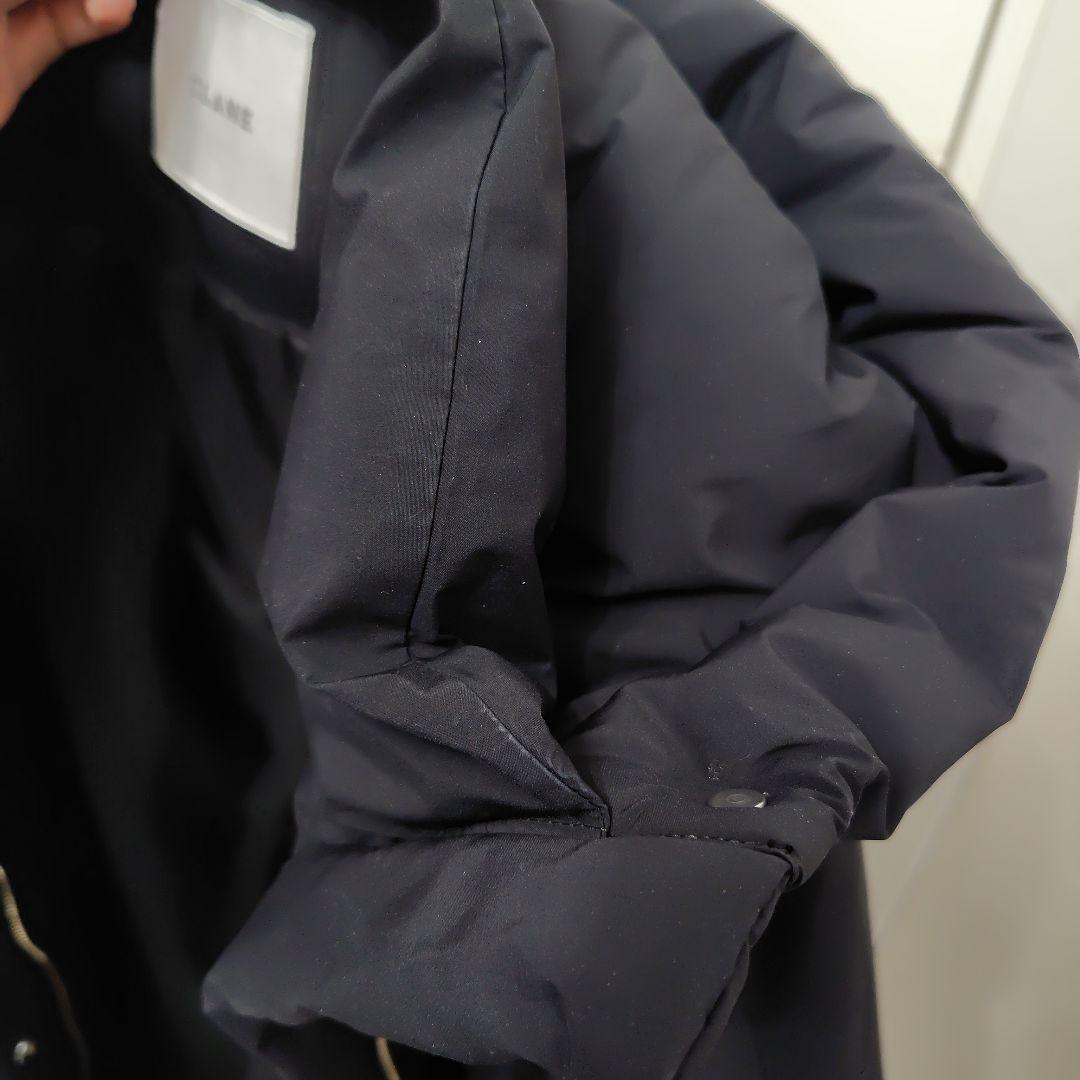 ✧CLANE✧ BALLOON HOODIE LONG DOWN COAT 黒