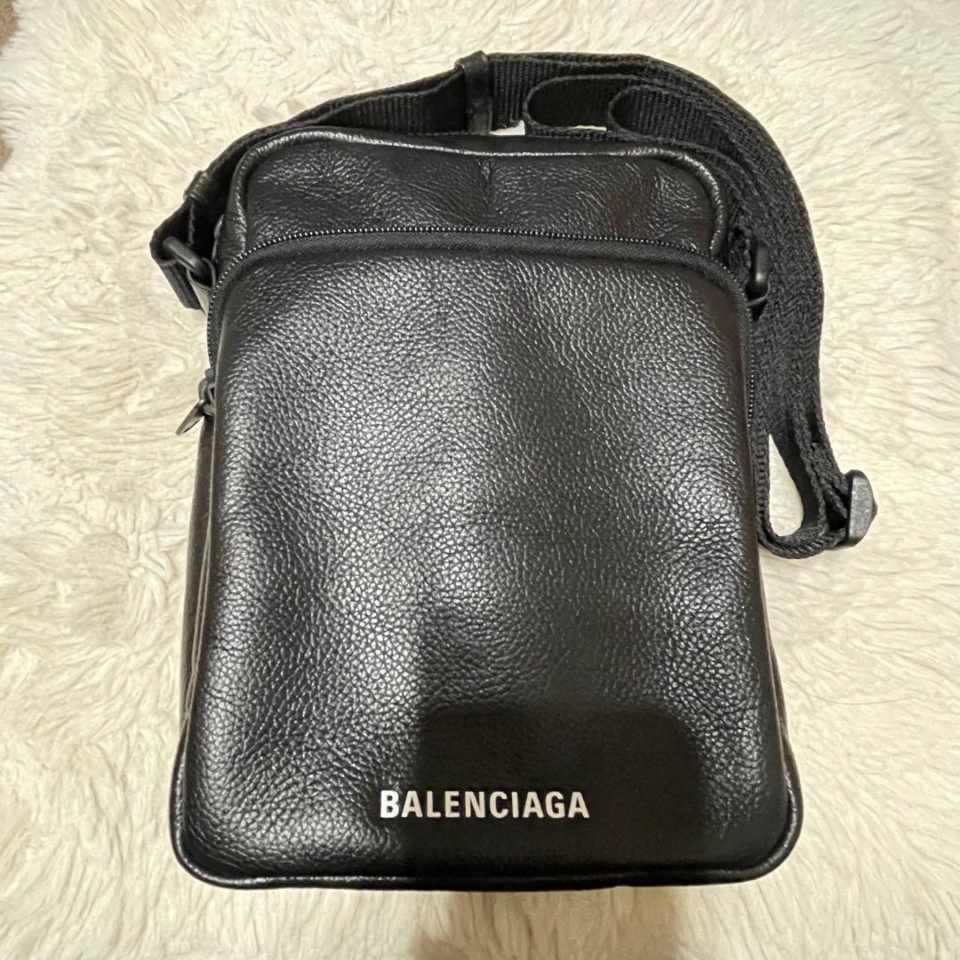 正規品 あんしん鑑定済 BALENCIAGA レザー ショルダーバッグ