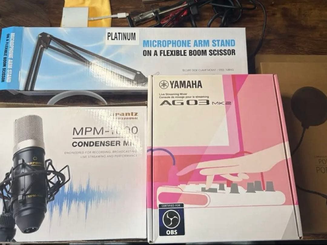 り★破格美品★配信機材セット＋Appleアダプタ付き