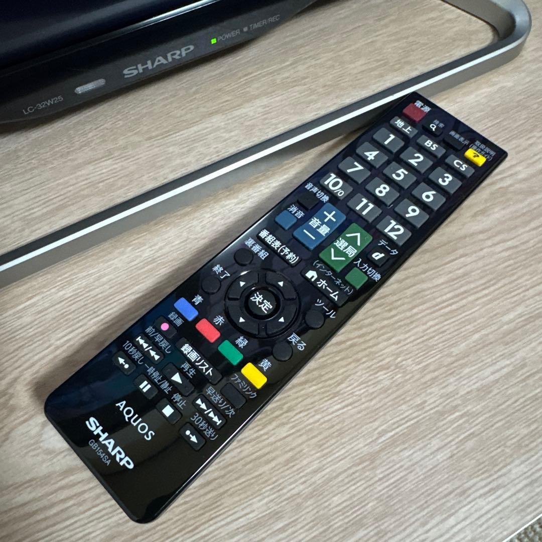 SHARP 32V型 AQUOS 液晶テレビ 外付HDD対応 ネット動画視聴可能
