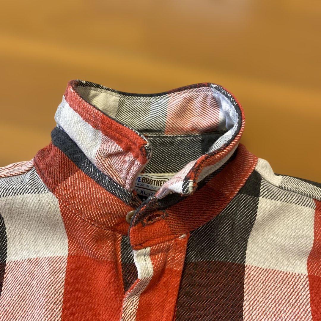 80s FIVE BROTHER ネルシャツ USA製