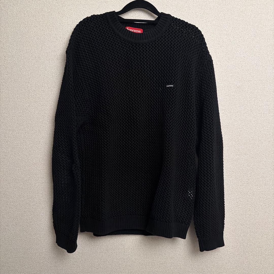 Supreme ブラック サマーニット small box logo S