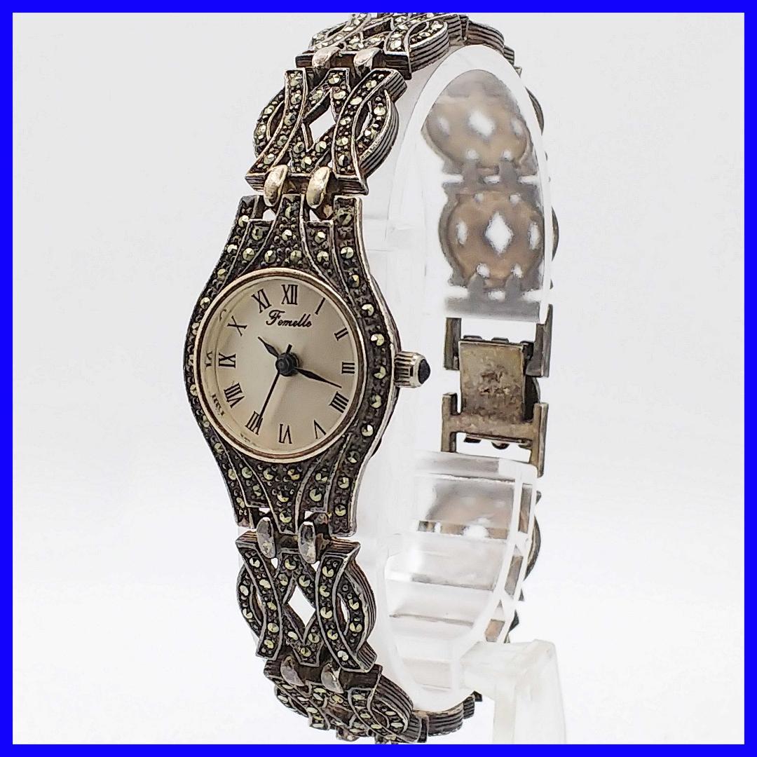 711 送料無料【電池交換済】Femelle★アンティーク調★レディース/腕時計