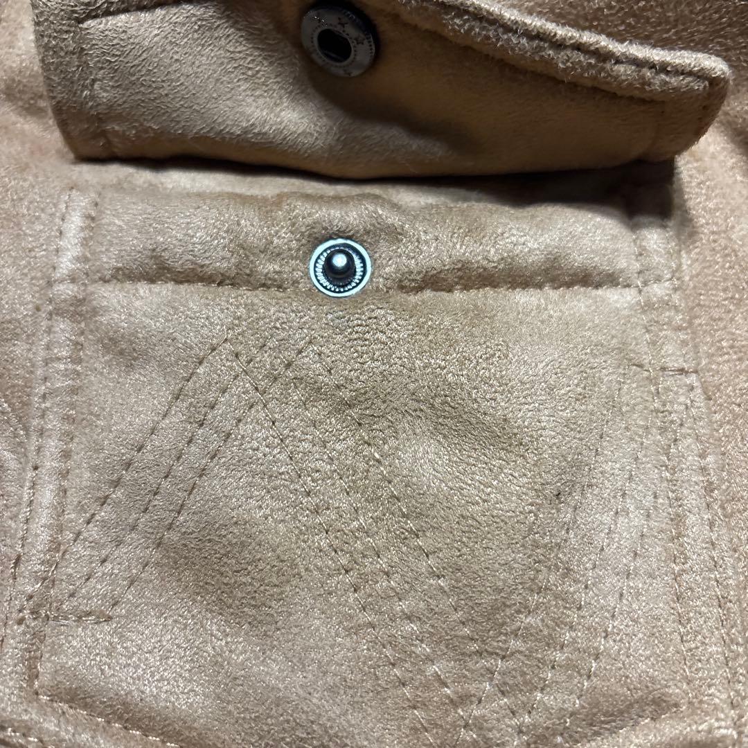 【美品】Norton ボアライニング カジュアルジャケット刺繍デザイン刺繍ロゴＬ