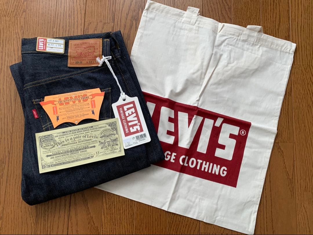 【新品同様】LVC 1947 501XX リジッド W33 リーバイス 501