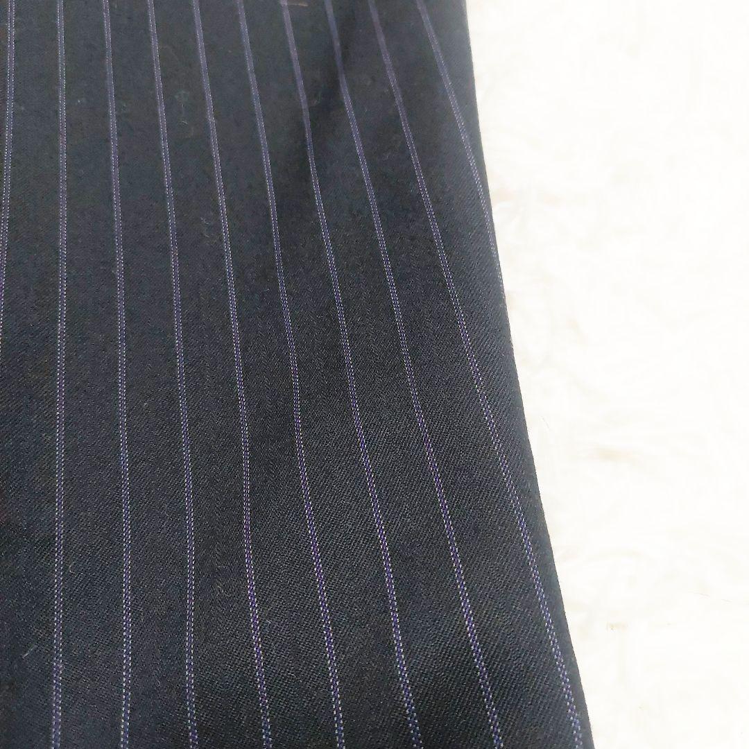 INED 大きいサイズ 15号 ウール パンツスーツ セットアップ ストライプ