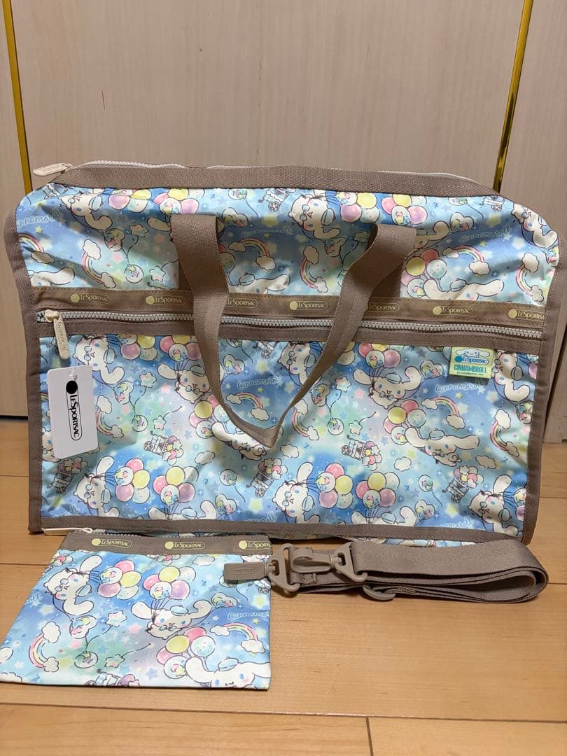 【新品】LeSportsacレスポートサック シナモンロール　ボストンバッグ