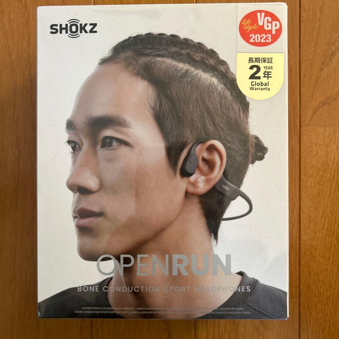 SHOKZ OpenRun 骨伝導イヤホン ブラック 新品