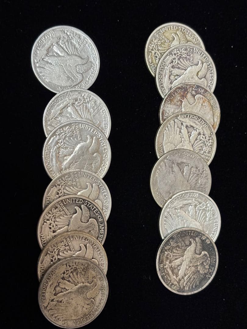 アメリカ銀貨【ウォーキングリバティ】14枚