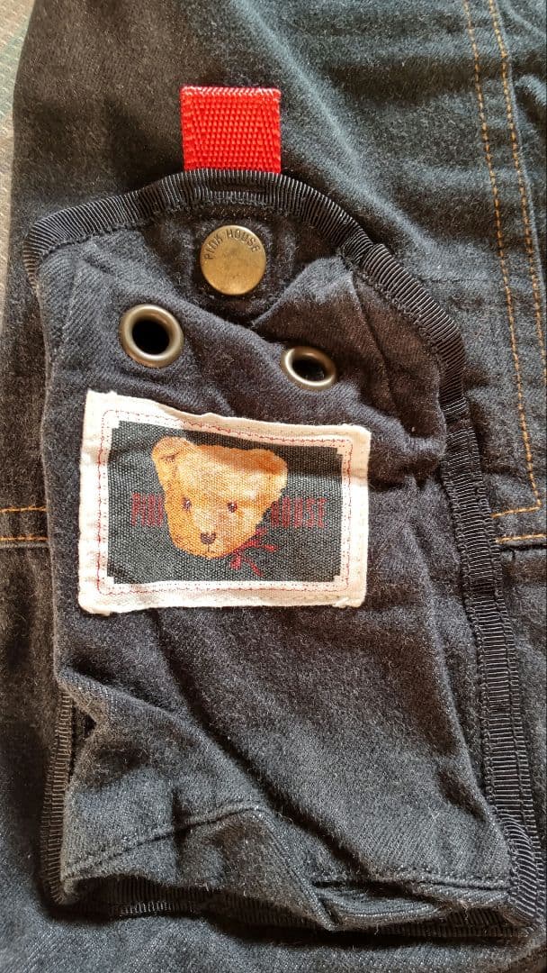 ピンクハウス クマさん 刺繍&ワッペン デニム パンツ レア pinkhouse