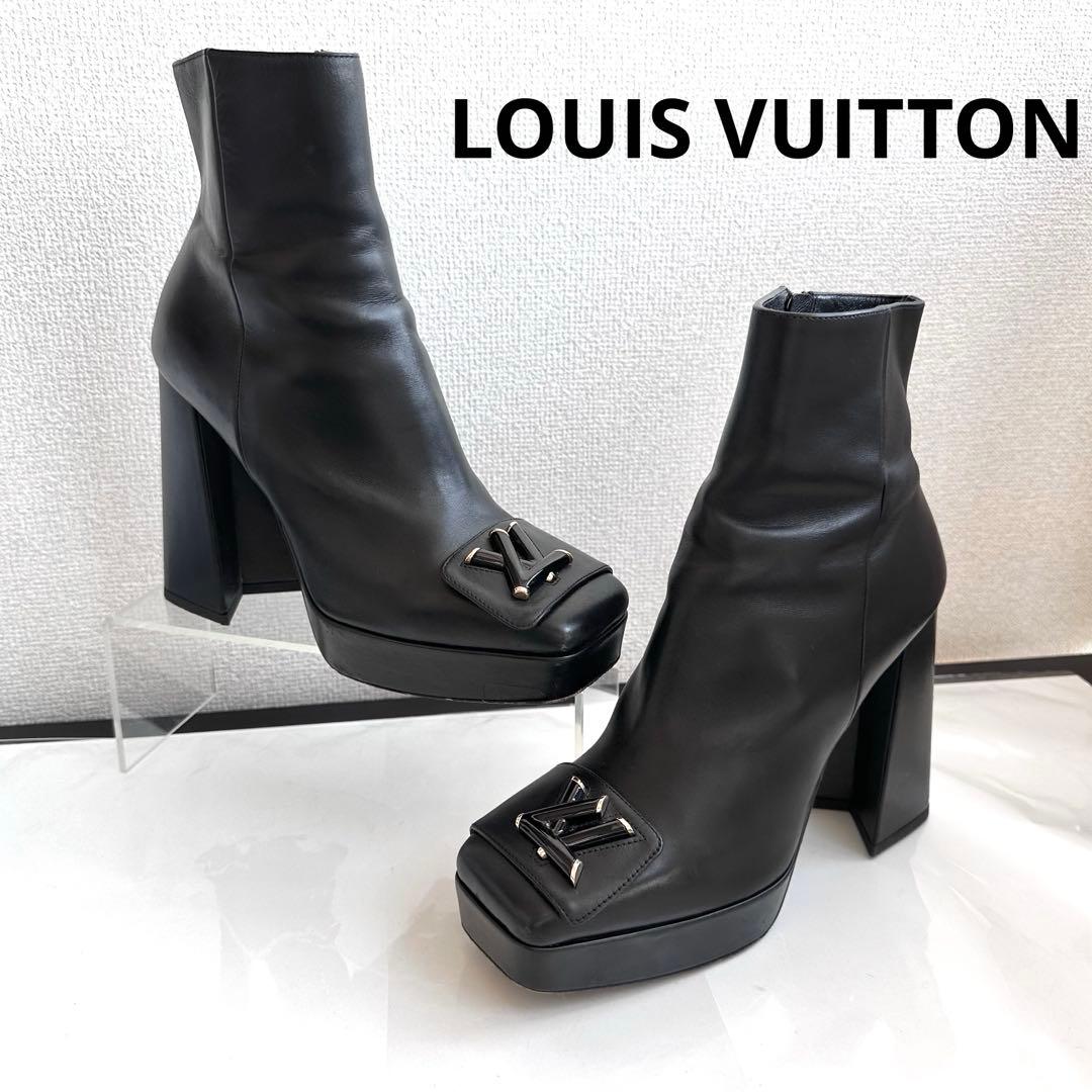 ルイヴィトン　シェイクライン　LV 厚底　アンクルショートブーツ　ブーティ